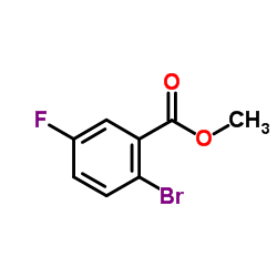 2-溴-5-氟苯甲酸甲酯结构式