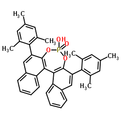 R-4-oxide-4-hydroxy-2,6-bis(2,4,6-triMethylphenyl)-Dinaphtho[2,1-d:1',2'-f][1,3,2]dioxaphosphepin Structure