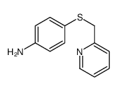 4-(pyridin-2-ylmethylsulfanyl)aniline结构式
