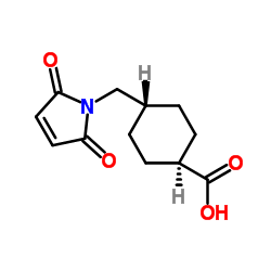 反-4-(N-马来酰亚胺基甲基)环己烷-1-甲酸结构式