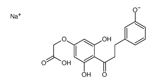 sodium,2-[3,5-dihydroxy-4-[3-(3-hydroxyphenyl)propanoyl]phenoxy]acetate Structure