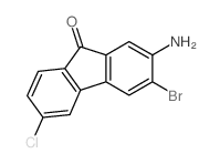 9H-Fluoren-9-one,2-amino-3-bromo-6-chloro-结构式