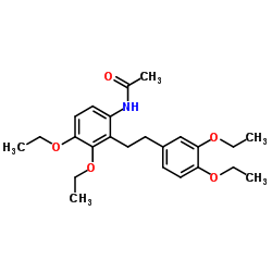 N-(3,4-二乙氧基苯乙基)-3,4-二乙氧基苯乙酰胺结构式