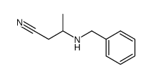 β-benzylamino-butyronitrile结构式