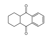 1,2,3,4,4a,9a-hexahydroanthracene-9,10-dione结构式