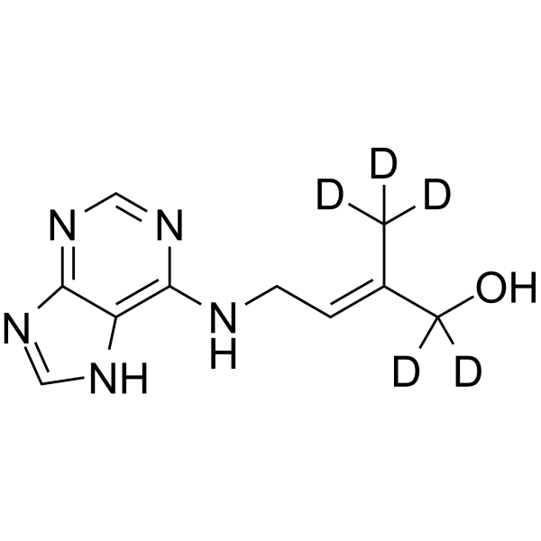 trans-Zeatin-d5结构式