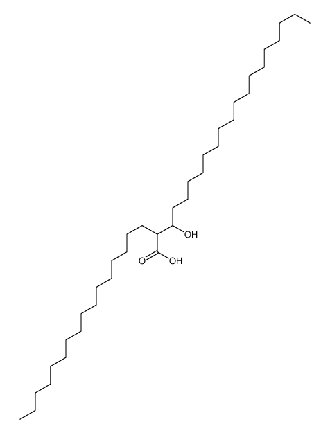 2-hexadecyl-3-hydroxyicosanoic acid Structure