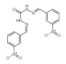 1,3-bis[(3-nitrophenyl)methylideneamino]urea结构式