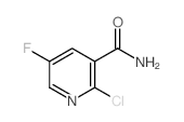 2-氯-5-氟烟酰胺结构式