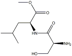 methyl L-seryl-L-leucinate结构式