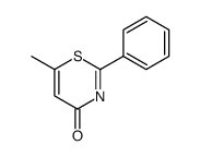 6-methyl-2-phenyl-1,3-thiazin-4-one Structure