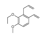 Benzene, 1-ethenyl-3-ethoxy-4-methoxy-2-(2-propenyl)- (9CI)结构式