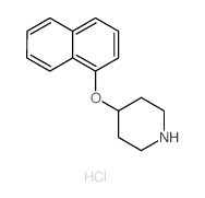 1-NAPHTHYL 4-PIPERIDINYL ETHERHYDROCHLORIDE Structure