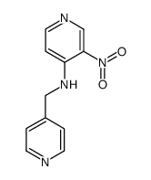 3-nitro-N-(pyridin-4-ylmethyl)pyridin-4-amine结构式