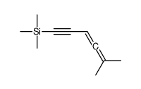 trimethyl(5-methylhexa-3,4-dien-1-ynyl)silane结构式