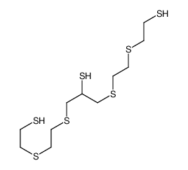 1,3-bis[2-(2-sulfanylethylsulfanyl)ethylsulfanyl]propane-2-thiol结构式