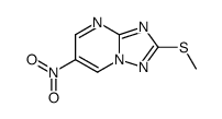 2-methylsulfanyl-6-nitro-[1,2,4]triazolo[1,5-a]pyrimidine结构式