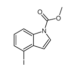 4-iodo-1-methoxycarbonylindole结构式