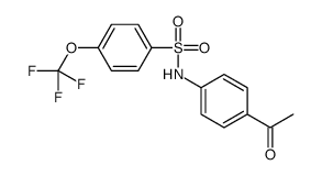 N-(4-acetylphenyl)-4-(trifluoromethoxy)benzenesulfonamide结构式