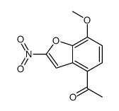 1-(7-Methoxy-2-nitrobenzofuran-4-yl)ethanone结构式