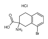 2-Amino-8-bromo-1,2,3,4-tetrahydro-naphthalene-2-carboxylic acid hydrochloride Structure
