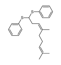 homo-neral diphenyl dithioacetal Structure