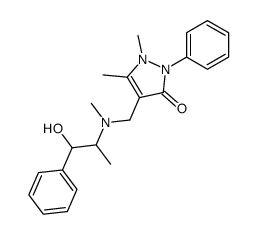 2,3-Dimethyl-4-[N-methyl-N-(threo-α-methyl-β-hydroxyphenylethyl)-aminomethyl]-1-phenyl-3-pyrazolin-5-on结构式