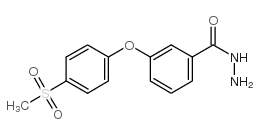 3-(4-(甲基磺酰基)苯氧基)苯肼结构式