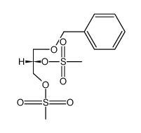 [S,(+)]-3-O-Benzyl-L-glycerol 1,2-di(methanesulfonate)结构式