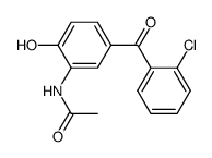 N-(5-(2-chlorobenzoyl)-2-hydroxyphenyl)acetamide Structure
