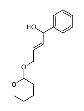 (E)-1-Phenyl-4-(tetrahydro-pyran-2-yloxy)-but-2-en-1-ol结构式