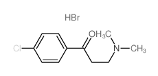 1-Propanone,1-(4-chlorophenyl)-3-(dimethylamino)-, hydrobromide (1:1) Structure