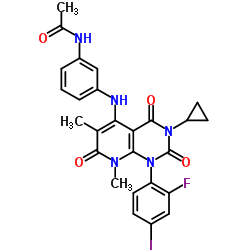 N-(3-(3-cyclopropyl-1-(2-fluoro-4-iodophenyl)-6,8-diMethyl-2,4,7-trioxo-1,2,3,4,7,8-hexahydropyrido[2,3-d]pyriMidin-5-ylaMino)phenyl)acetaMide Structure