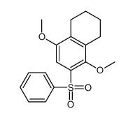 6-(benzenesulfonyl)-5,8-dimethoxy-1,2,3,4-tetrahydronaphthalene结构式