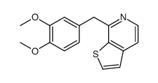 7-[(3,4-dimethoxyphenyl)methyl]thieno[2,3-c]pyridine结构式