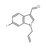 1-烯丙基-6-氟-1H-吲哚-3-甲醛结构式