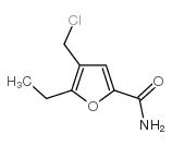 4-(氯甲基)-5-乙基-2-糠酰胺结构式