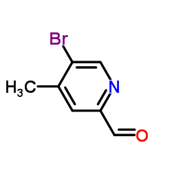 5-溴-4-甲基吡啶-2-甲醛结构式