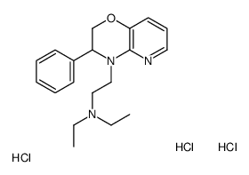 N,N-diethyl-2-(3-phenyl-2,3-dihydropyrido[3,2-b][1,4]oxazin-4-yl)ethanamine,trihydrochloride Structure