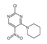 2-氯-5-硝基-4-(哌啶-1-基)嘧啶结构式
