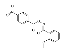 [[chloro-(2-methoxyphenyl)methylidene]amino] 4-nitrobenzoate结构式
