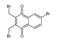 6-bromo-2,3-bis(bromomethyl)-4-oxidoquinoxalin-1-ium 1-oxide结构式