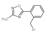 5-[2-(溴甲基)苯基]-3-甲基-1,2,4-恶二唑结构式