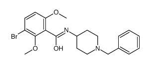 N-(1-benzylpiperidin-4-yl)-3-bromo-2,6-dimethoxybenzamide结构式
