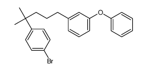 1-bromo-4-[2-methyl-5-(3-phenoxyphenyl)pentan-2-yl]benzene结构式