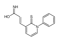 3-(1-phenyl-2-sulfanylidenepyridin-3-yl)prop-2-enamide Structure