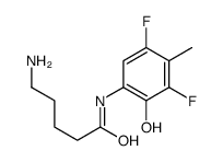 5-amino-N-(3,5-difluoro-2-hydroxy-4-methylphenyl)pentanamide Structure