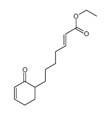 ethyl 7-(2-oxocyclohex-3-en-1-yl)hept-2-enoate结构式