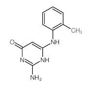 2-amino-6-[(2-methylphenyl)amino]-1H-pyrimidin-4-one Structure