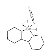 2-(3,4,5,6-tetrahydro-2H-pyridin-2-yl)-6H-pyridine; triiodotin; isothiocyanate结构式